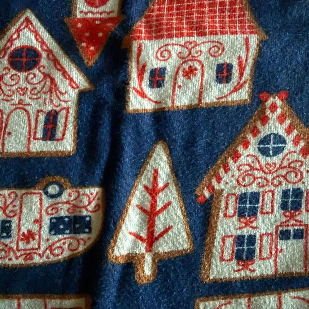 Hanna Andersson Gingerbread Village Pajama Set Youth 6-7